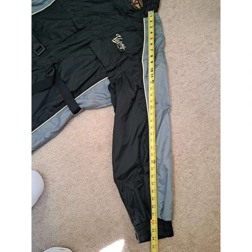 Vintage Victory Motorcycles Polaris Weather Foldable Rain Men's Jacket Zip XXL
